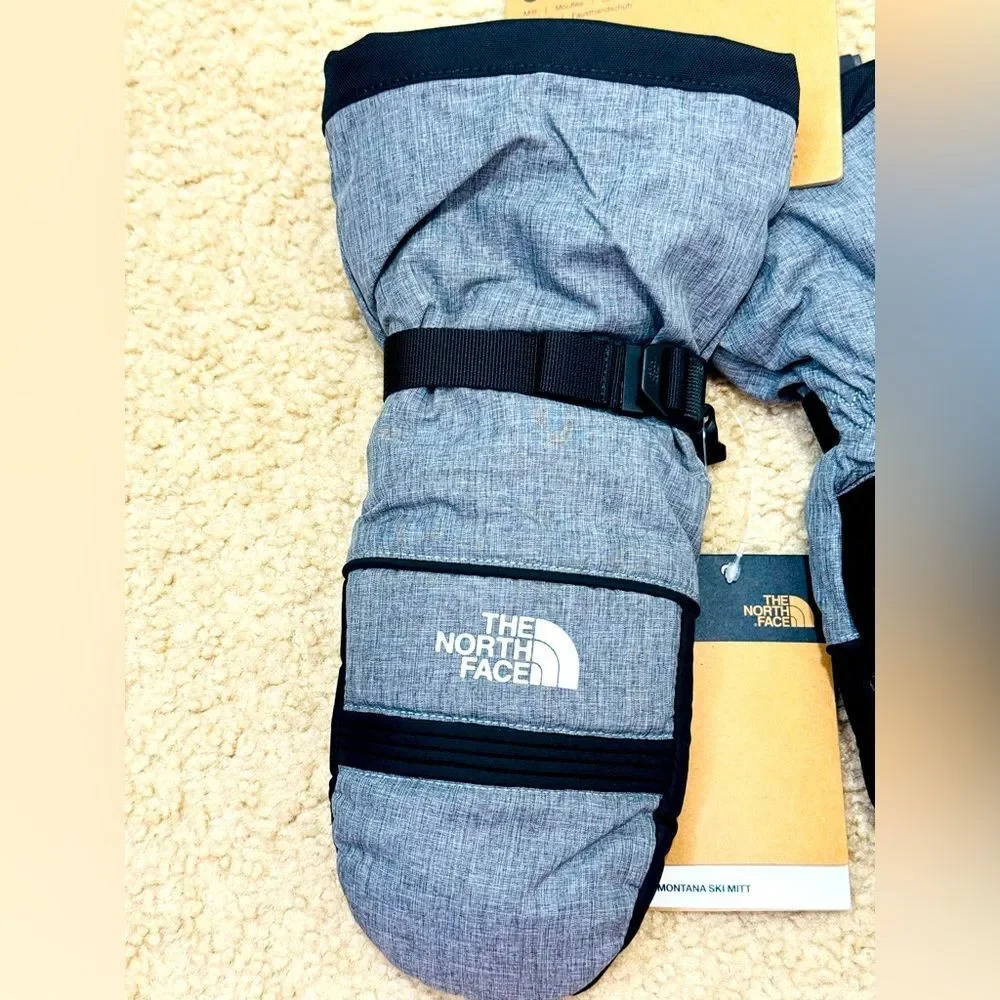 NWT The North Face Montana Ski Mitts TNF Medium Grey Heather Women’s Sz XS